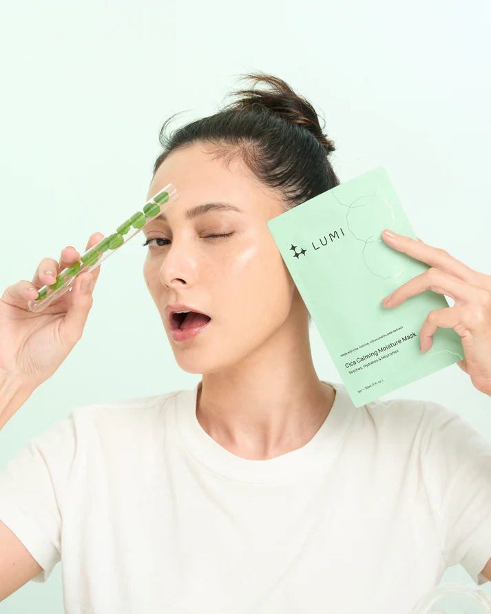 LUMI Cica Calming Moisture Mask 5s