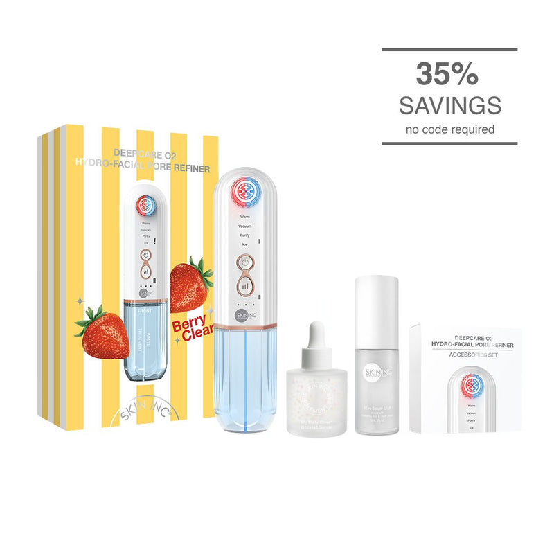 Berry Clear Skin Set | with Deepcare O2 Hydro-Facial Pore Refiner Device & ABC Serum